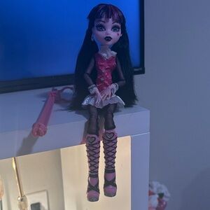Monster High Doll in Pink and Black Ensemble